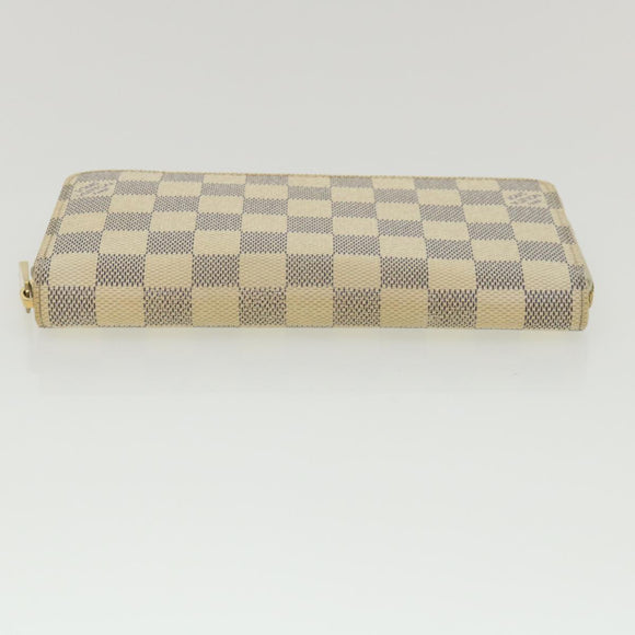 LOUIS VUITTON Damier Azur Zippy Wallet Long Wallet N60019 LV Auth th3255