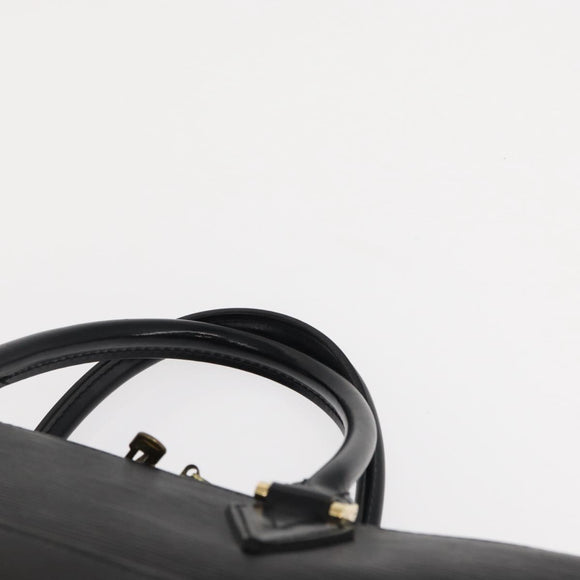 LOUIS VUITTON Epi Sorbonne Business Bag Black M54512 LV Auth th3744