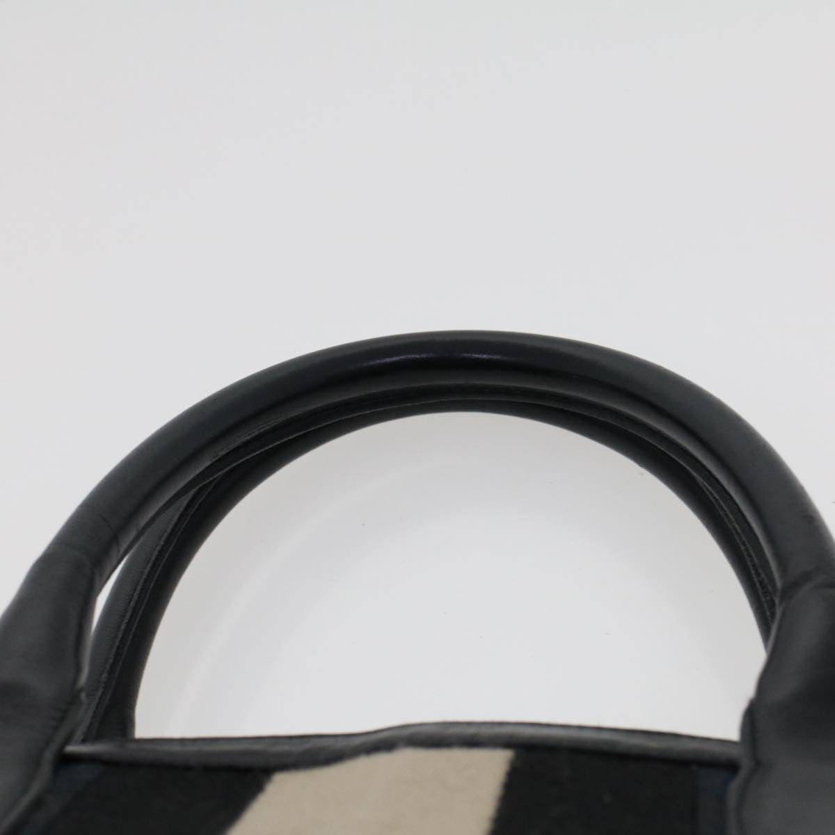 GUCCI GG Canvas Sherry Line Tote Bag Black White 002 1093 3444 Auth th3756