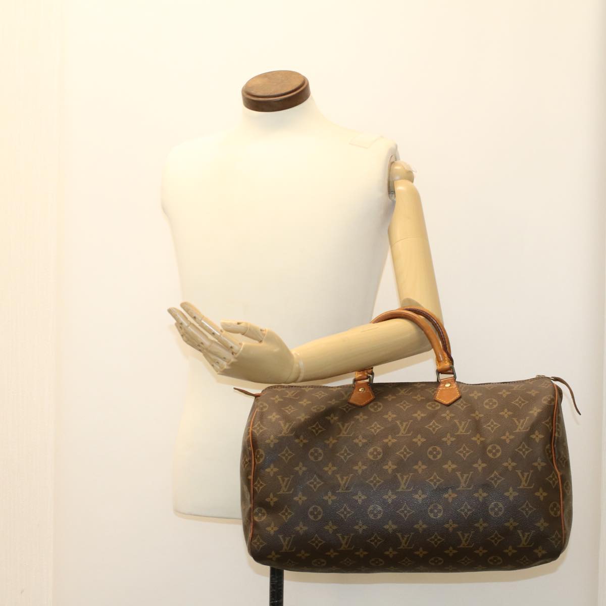 LOUIS VUITTON Monogram Speedy 40 Hand Bag M41522 LV Auth th3803