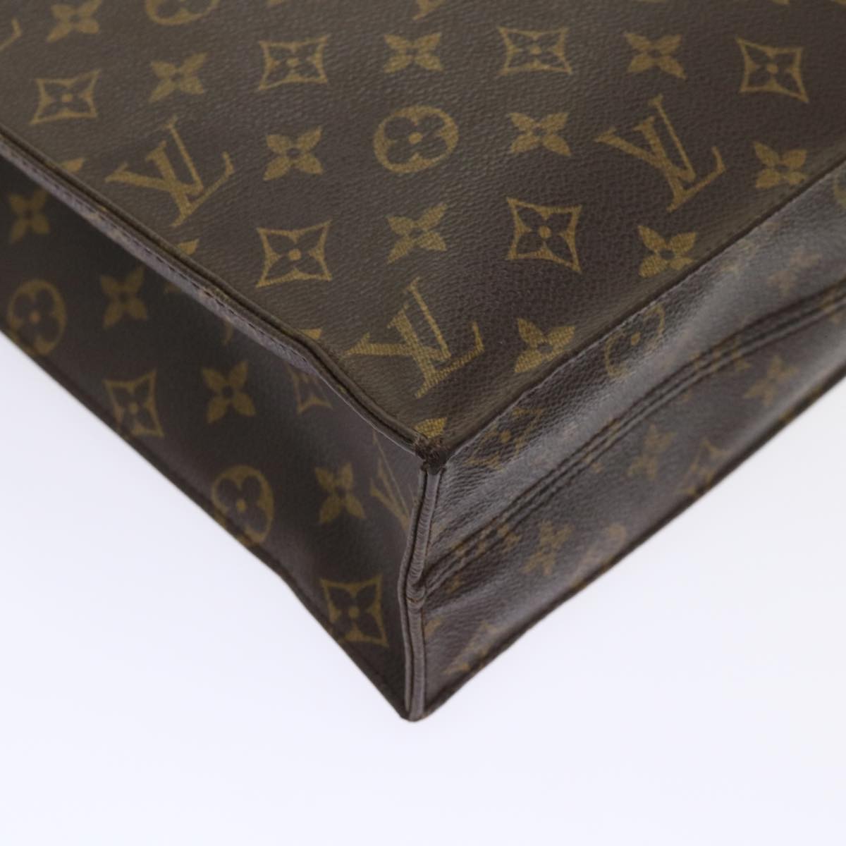 LOUIS VUITTON Monogram Sac Plat Hand Bag M51140 LV Auth th3804