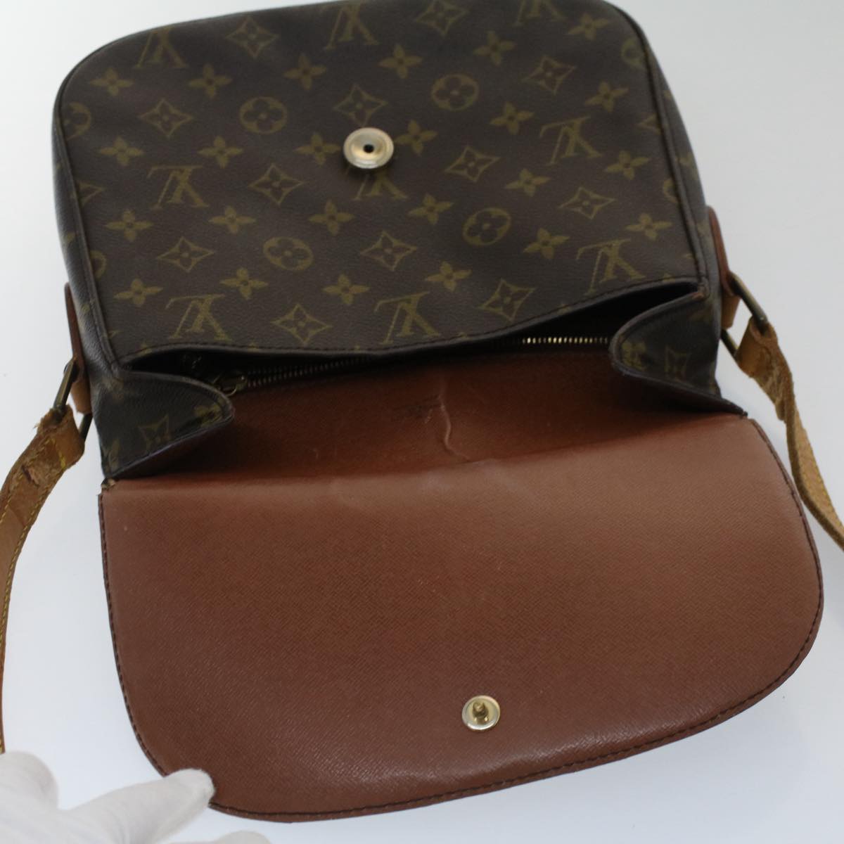 LOUIS VUITTON Monogram Saint Cloud GM Shoulder Bag M51242 LV Auth th3921