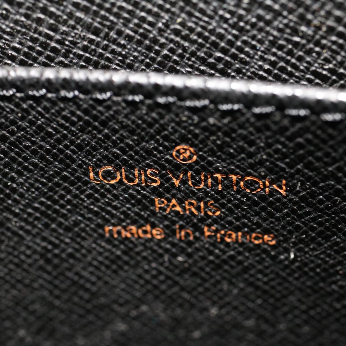 LOUIS VUITTON Epi Pochette Homme Clutch Bag Black M52522 LV Auth th3922