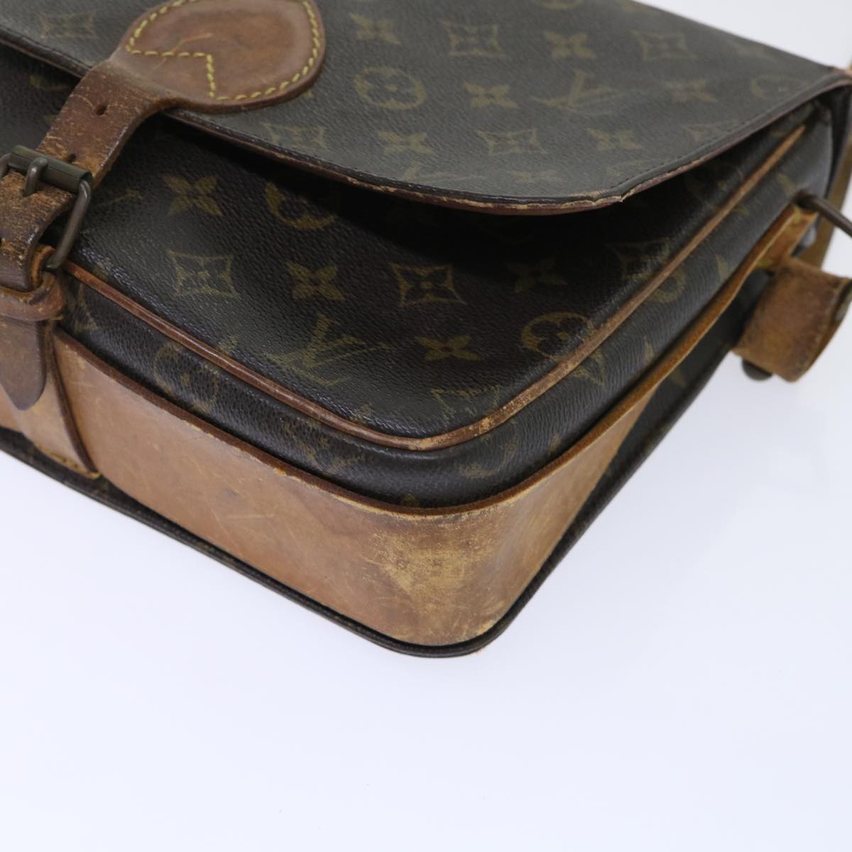 LOUIS VUITTON Monogram Cartouchiere GM Shoulder Bag M51252 LV Auth th3923