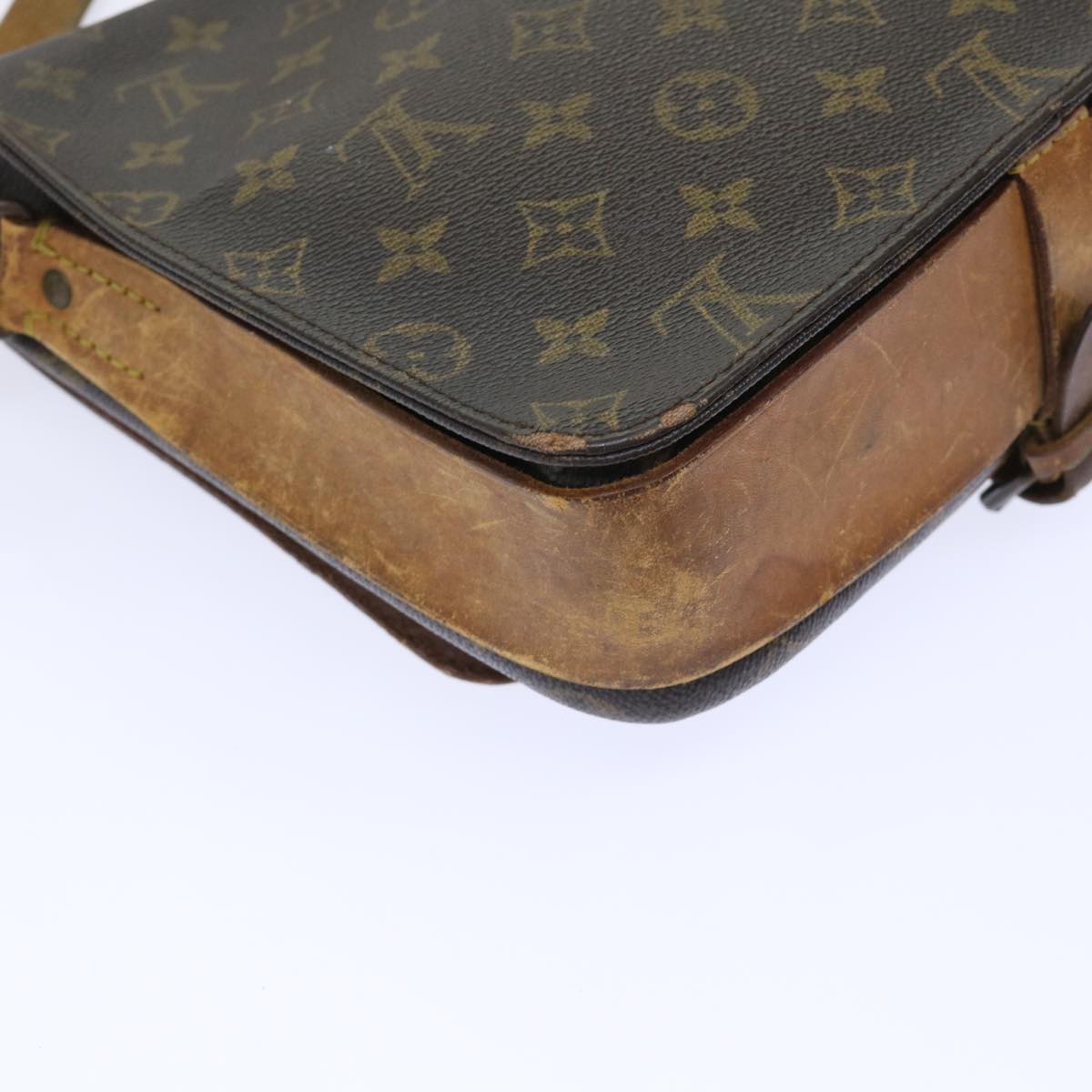 LOUIS VUITTON Monogram Cartouchiere GM Shoulder Bag M51252 LV Auth th3923