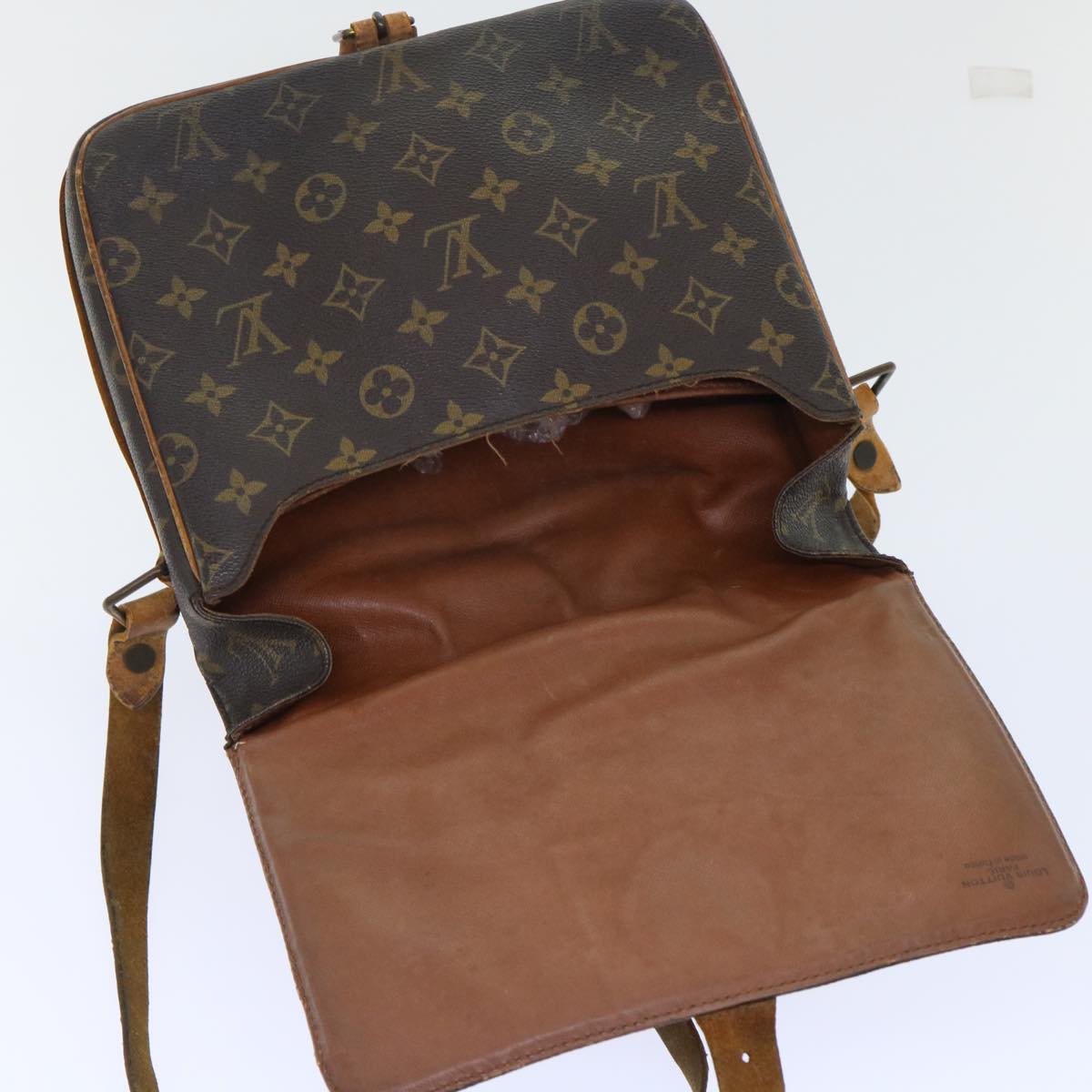 LOUIS VUITTON Monogram Cartouchiere GM Shoulder Bag M51252 LV Auth th3923