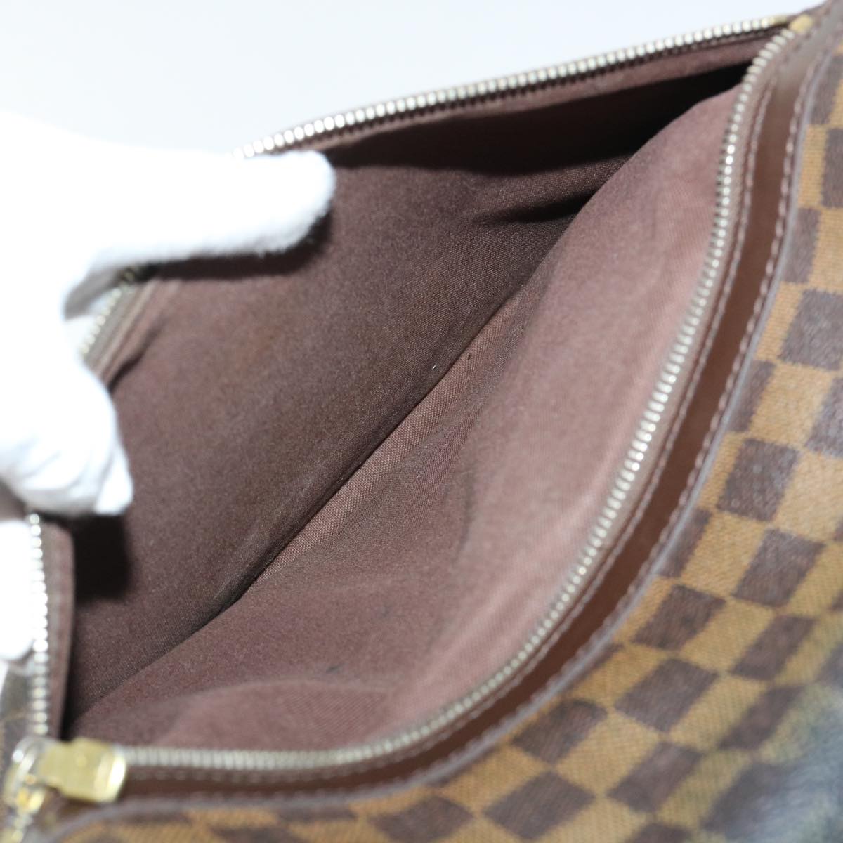 LOUIS VUITTON Damier Ebene Abbesses Shoulder Bag N45257 LV Auth th3948