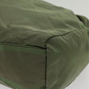 PRADA Tote Bag Nylon Khaki Auth th3978-10