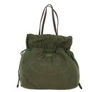 PRADA Tote Bag Nylon Khaki Auth th3978-13