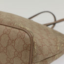 GUCCI GG Canvas Tote Bag 2way Pink 353439 Auth th3999-15