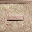 GUCCI GG Canvas Tote Bag 2way Pink 353439 Auth th3999-17