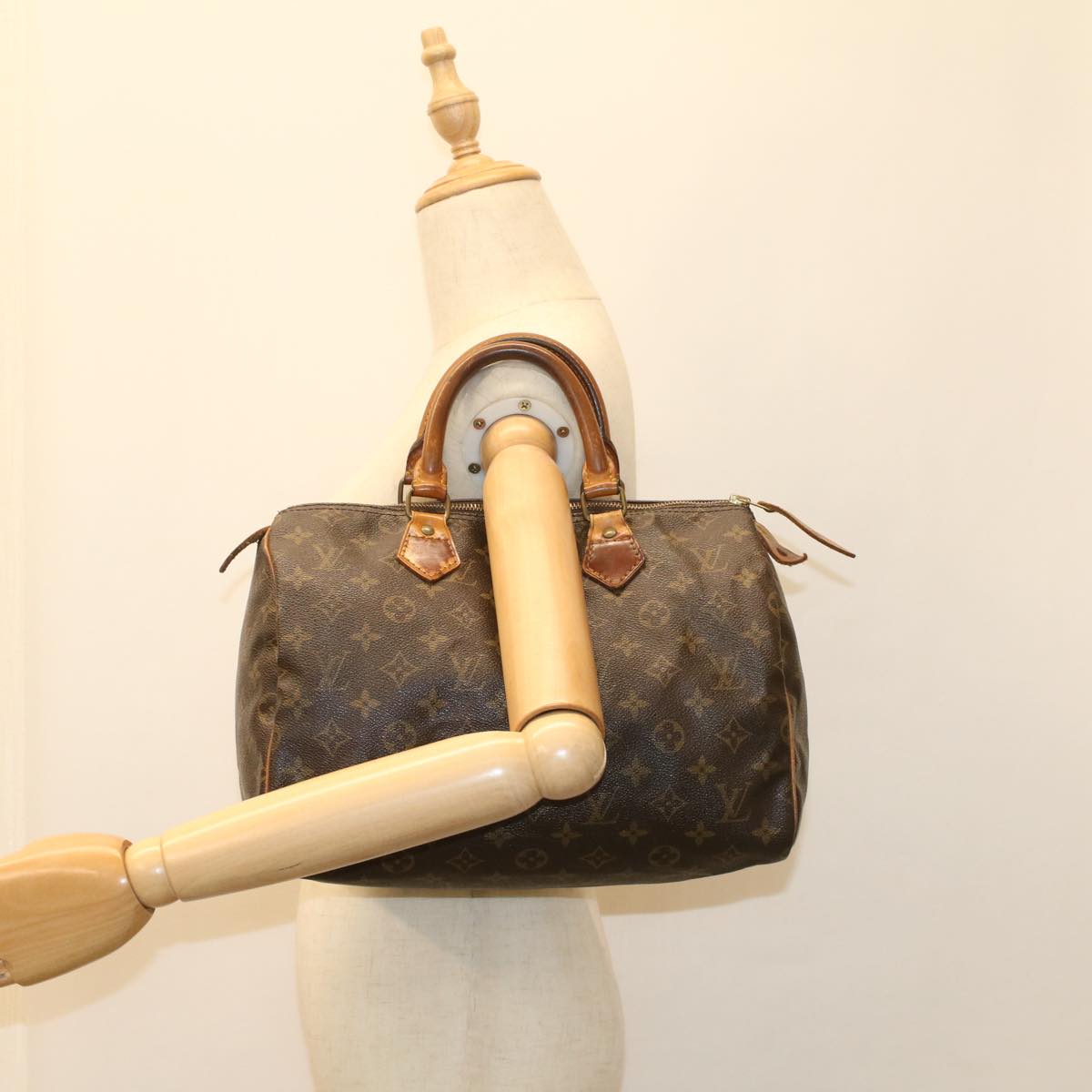 LOUIS VUITTON Monogram Speedy 30 Hand Bag M41526 LV Auth th4004