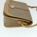 GUCCI Micro GG Canvas Web Sherry Line Shoulder Bag Beige Auth th4016-4