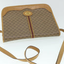 GUCCI Micro GG Canvas Web Sherry Line Shoulder Bag Beige Auth th4016-6