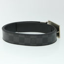 LOUIS VUITTON Damier Graphite Ceinture Inventeur Tour Belt M9632V LV Auth th4026-5