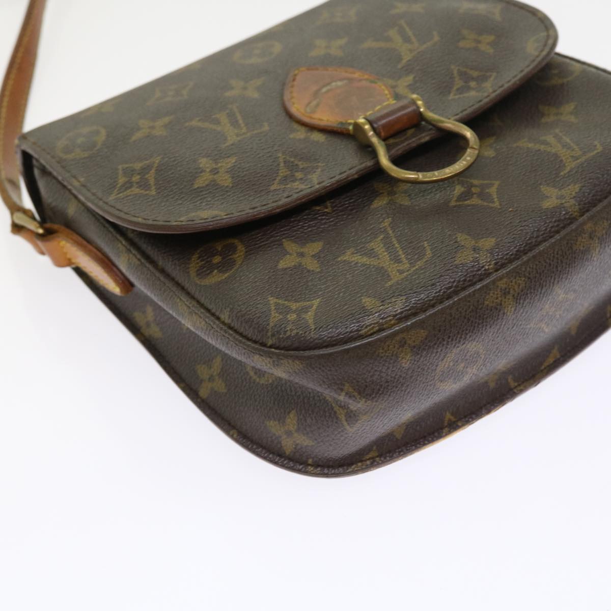 LOUIS VUITTON Monogram Saint Cloud MM Shoulder Bag M51243 LV Auth th4037