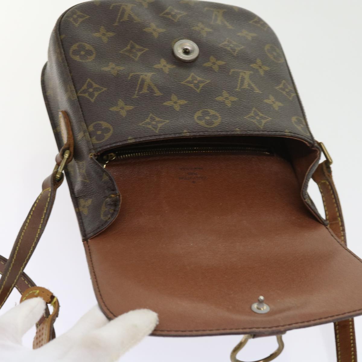 LOUIS VUITTON Monogram Saint Cloud MM Shoulder Bag M51243 LV Auth th4037