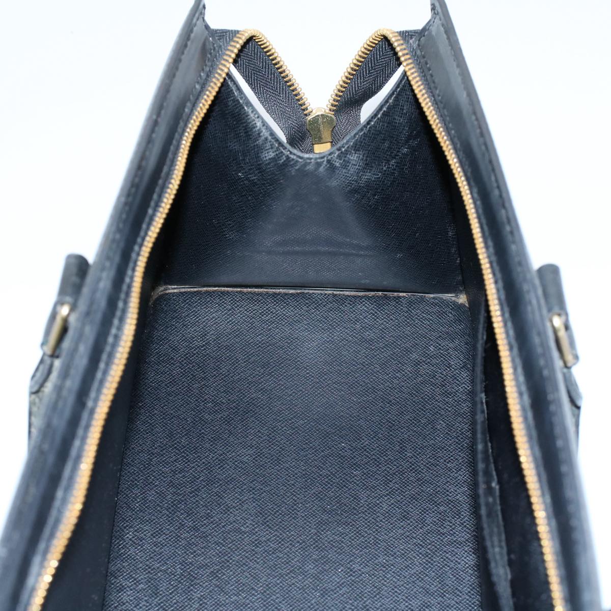 LOUIS VUITTON Epi Sac Triangle Hand Bag Black Noir M52092 LV Auth th4052