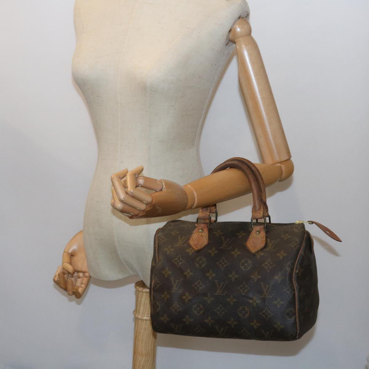 LOUIS VUITTON Monogram Speedy 25 Hand Bag M41528 LV Auth th4134