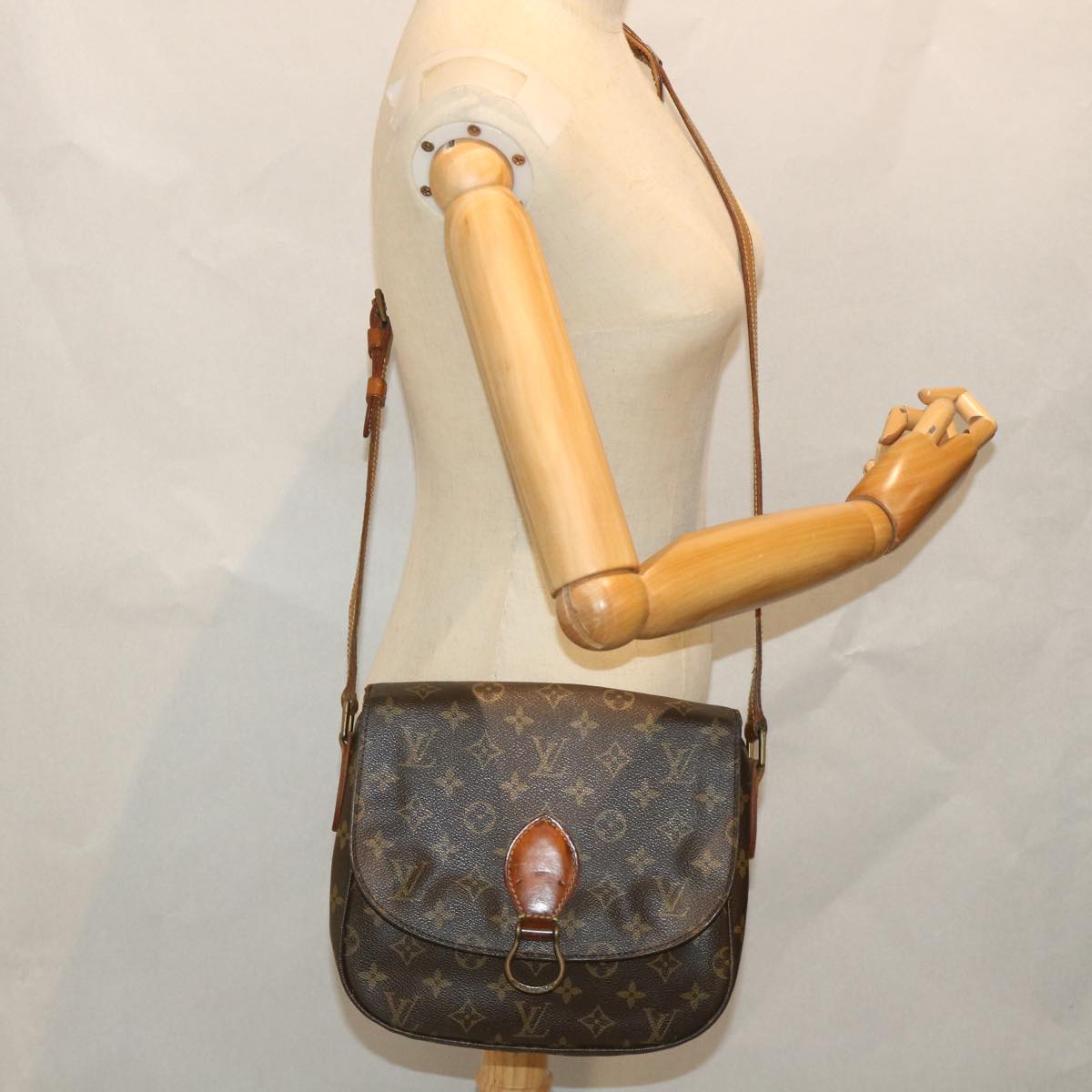 LOUIS VUITTON Monogram Saint Cloud GM Shoulder Bag M51242 LV Auth th4160