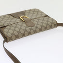 GUCCI GG Supreme Shoulder Bag PVC Leather Beige Auth th4221-6