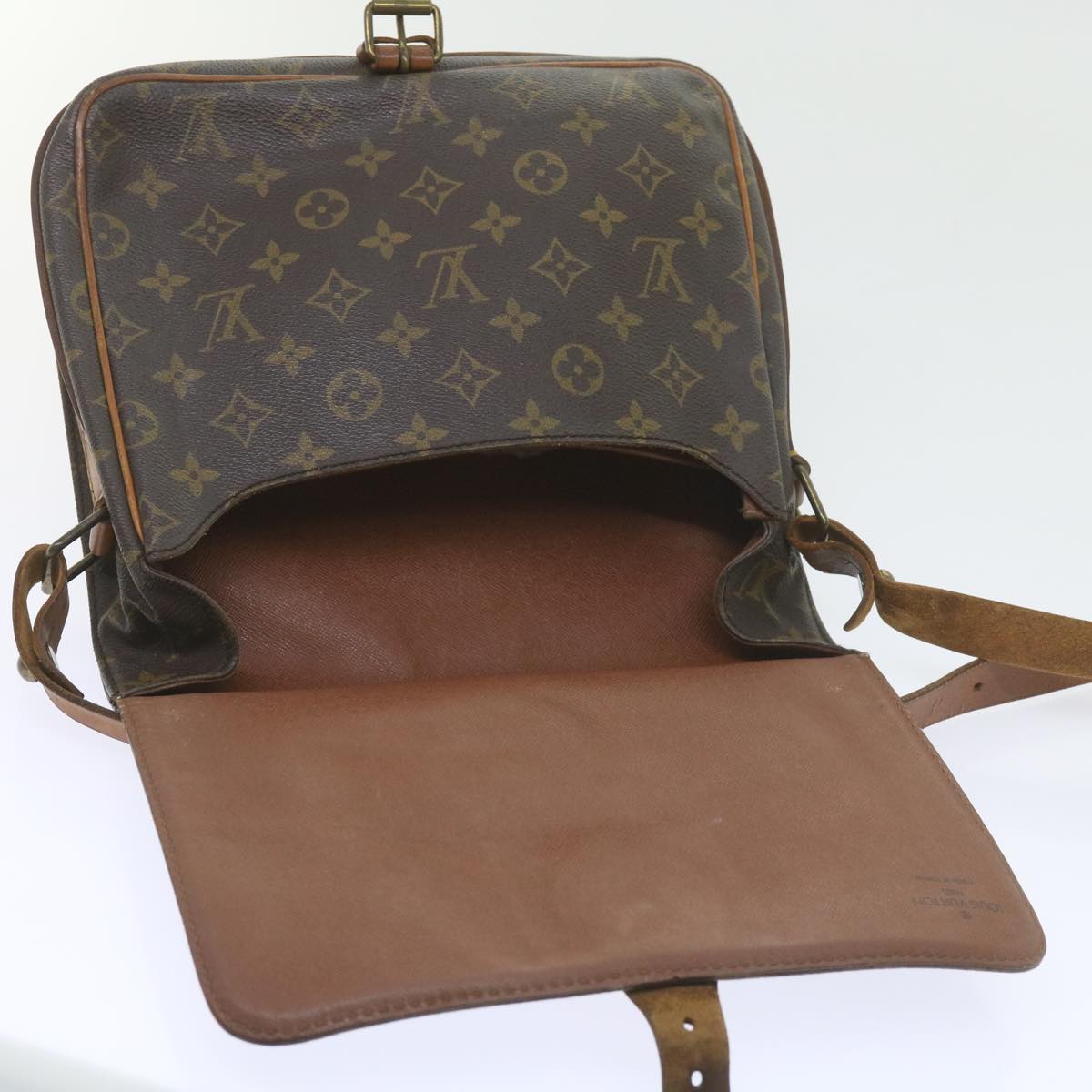 LOUIS VUITTON Monogram Cartouchiere GM Shoulder Bag M51252 LV Auth th4334