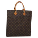 LOUIS VUITTON Monogram Sac Plat Hand Bag M51140 LV Auth th4339-1
