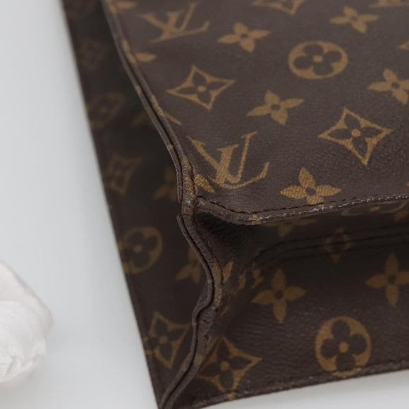LOUIS VUITTON Monogram Sac Plat Hand Bag M51140 LV Auth th4339