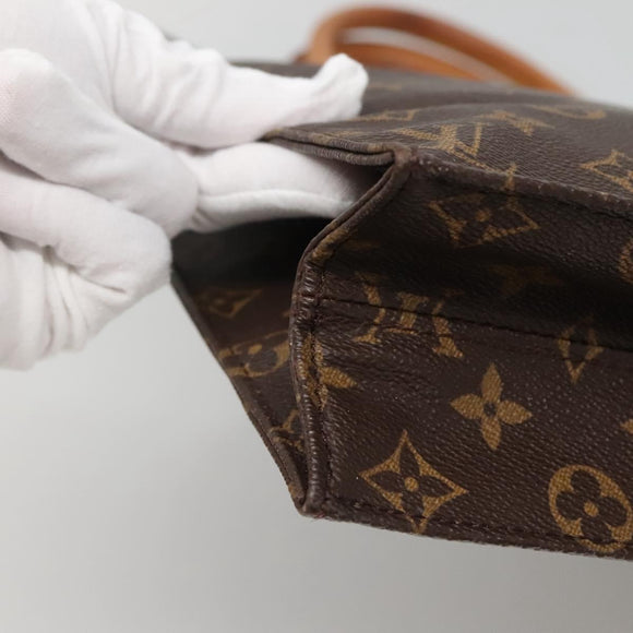 LOUIS VUITTON Monogram Sac Plat Hand Bag M51140 LV Auth th4339