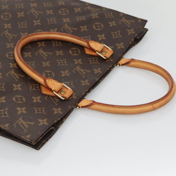LOUIS VUITTON Monogram Sac Plat Hand Bag M51140 LV Auth th4339