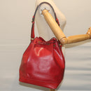 LOUIS VUITTON Epi Noe Shoulder Bag Red M44007 LV Auth th4376-23
