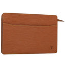 LOUIS VUITTON Epi Pochette Homme Clutch tas bruin Zipang goud M52528 Auth th4383-1
