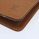LOUIS VUITTON Epi Pochette Homme Clutch tas bruin Zipang goud M52528 Auth th4383-7