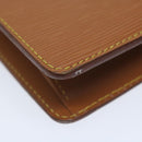 LOUIS VUITTON Epi Pochette Homme Clutch tas bruin Zipang goud M52528 Auth th4383-8