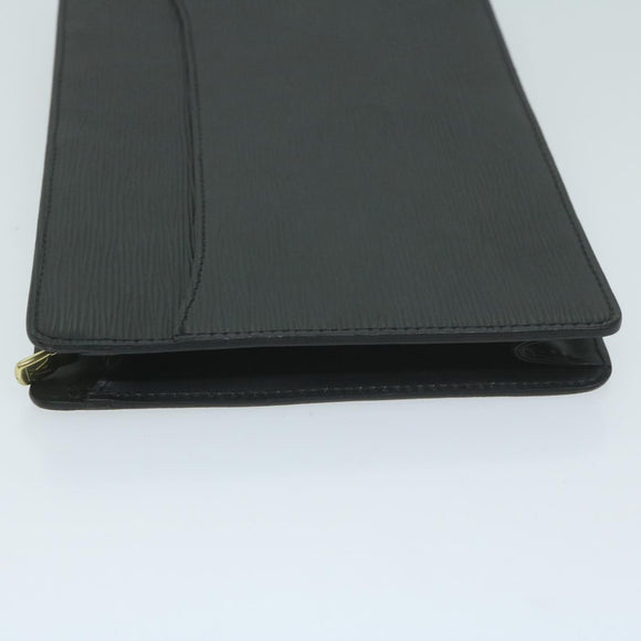 LOUIS VUITTON Epi Pochette Homme Clutch Bag Black M52522 LV Auth th4450