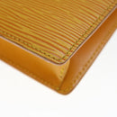 LOUIS VUITTON Epi Poche Toilette 15 Pouch Yellow LV Auth th4519-16