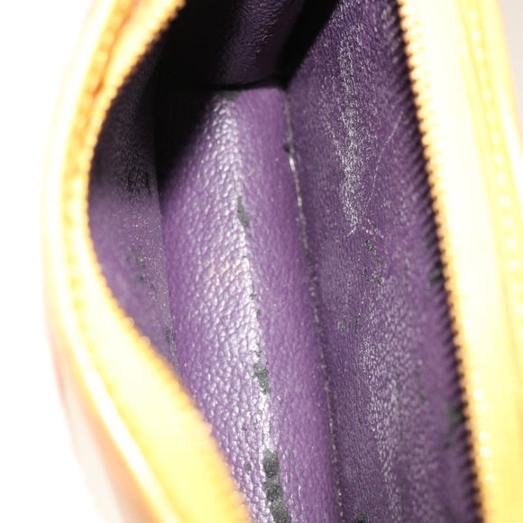 LOUIS VUITTON Epi Poche Toilette 15 Pouch Yellow LV Auth th4519