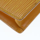 LOUIS VUITTON Epi Poche Toilette 15 Pouch Yellow LV Auth th4519-7