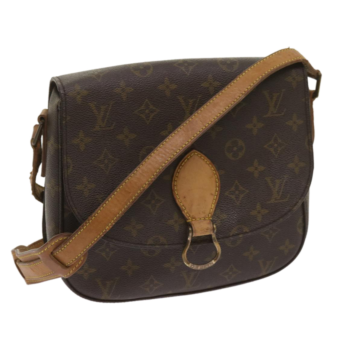 LOUIS VUITTON Monogram Saint Cloud GM Shoulder Bag M51242 LV Auth th4528