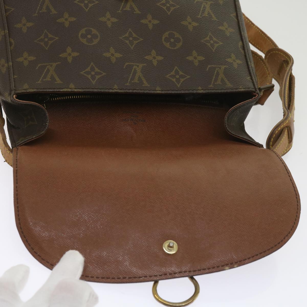 LOUIS VUITTON Monogram Saint Cloud GM Shoulder Bag M51242 LV Auth th4528