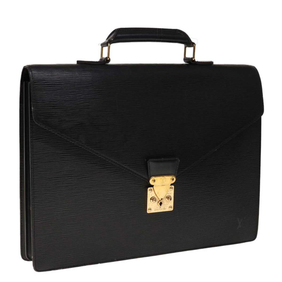 LOUIS VUITTON Epi Serviette Conseiller Briefcase Black M54422 LV Auth th4532