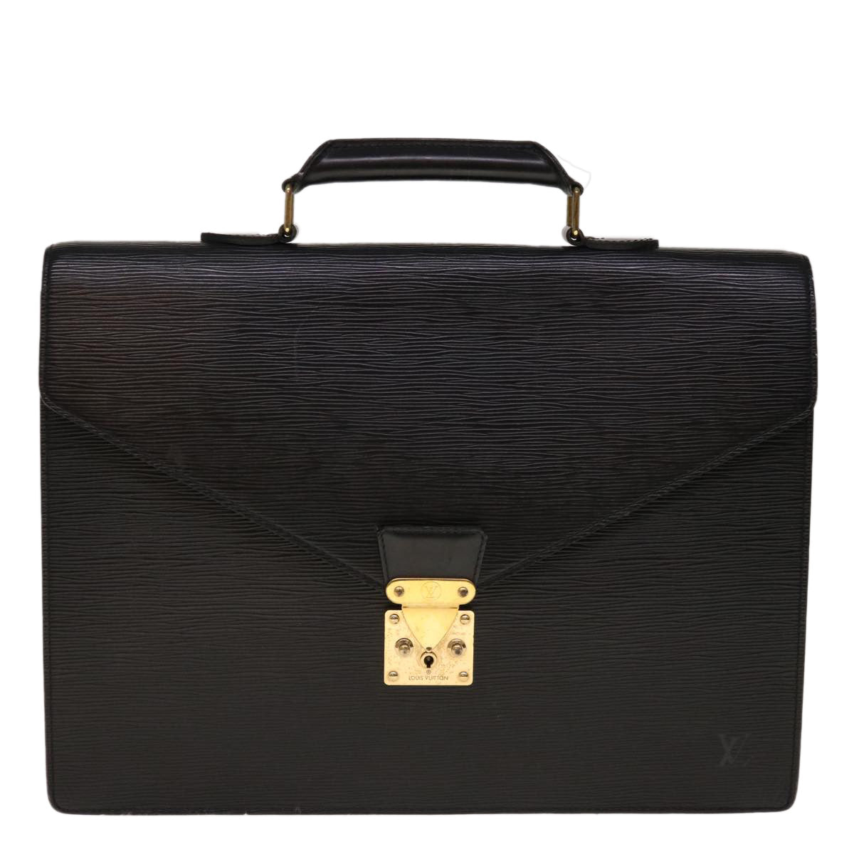 LOUIS VUITTON Epi Serviette Conseiller Briefcase Black M54422 LV Auth th4532