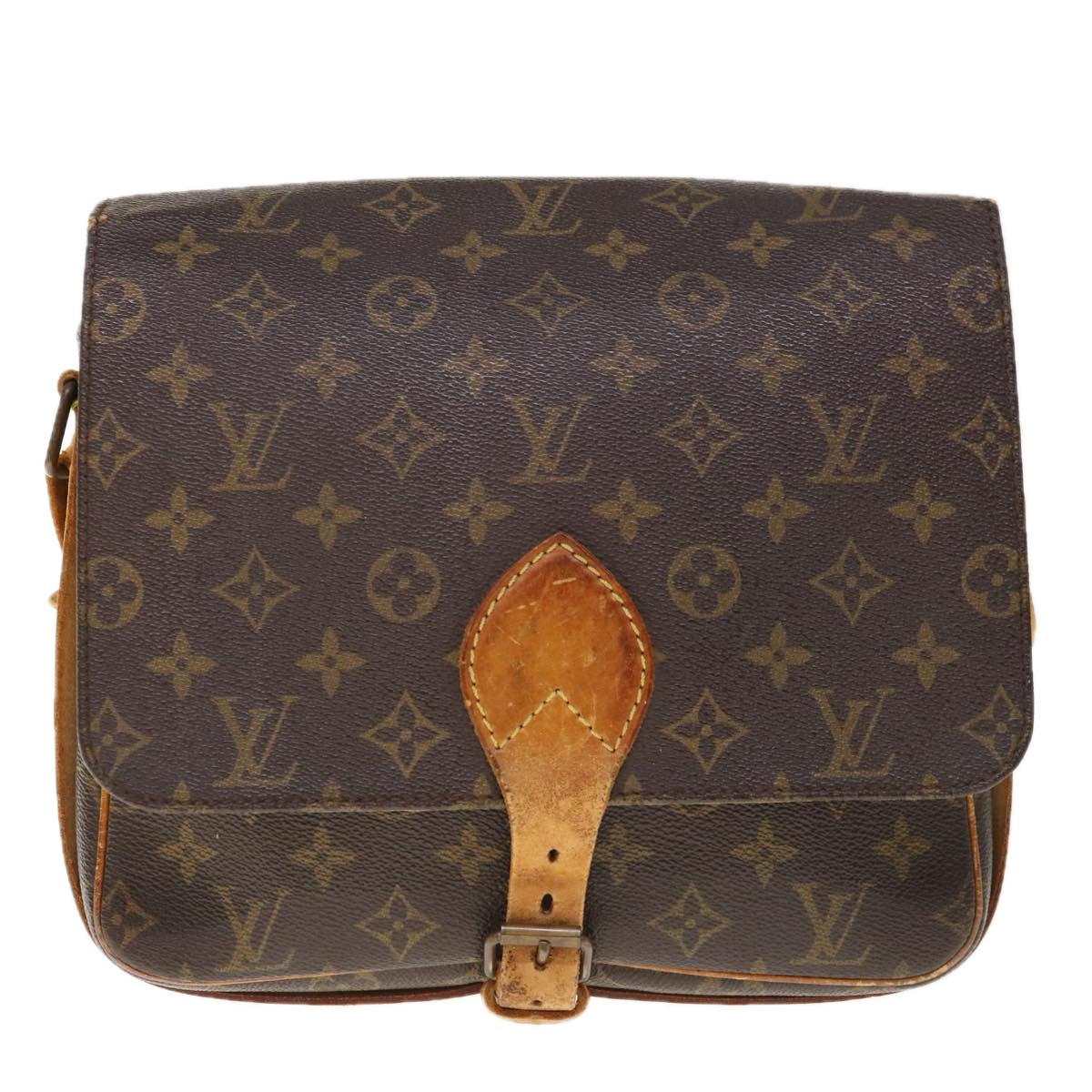 LOUIS VUITTON Monogram Cartouchiere GM Shoulder Bag M51252 LV Auth th4537