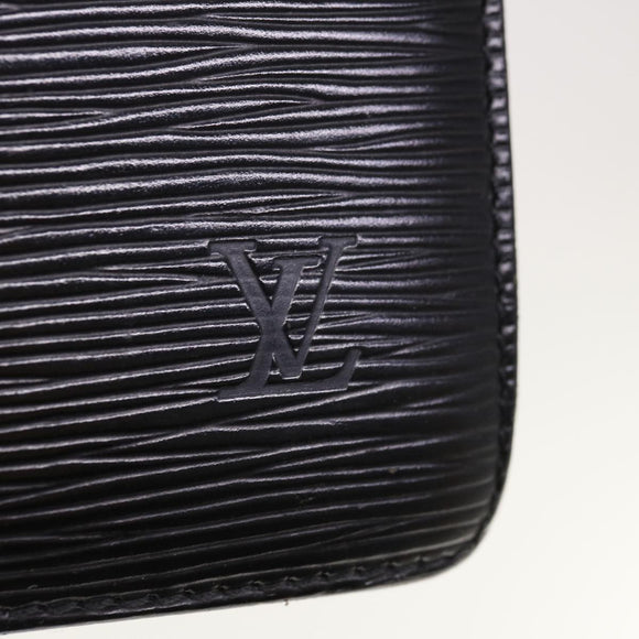 LOUIS VUITTON Epi Pochette Homme Clutch Bag Black M52522 LV Auth th4538