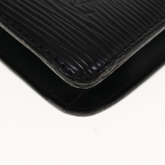 LOUIS VUITTON Epi Pochette Homme Clutch Bag Black M52522 LV Auth th4538