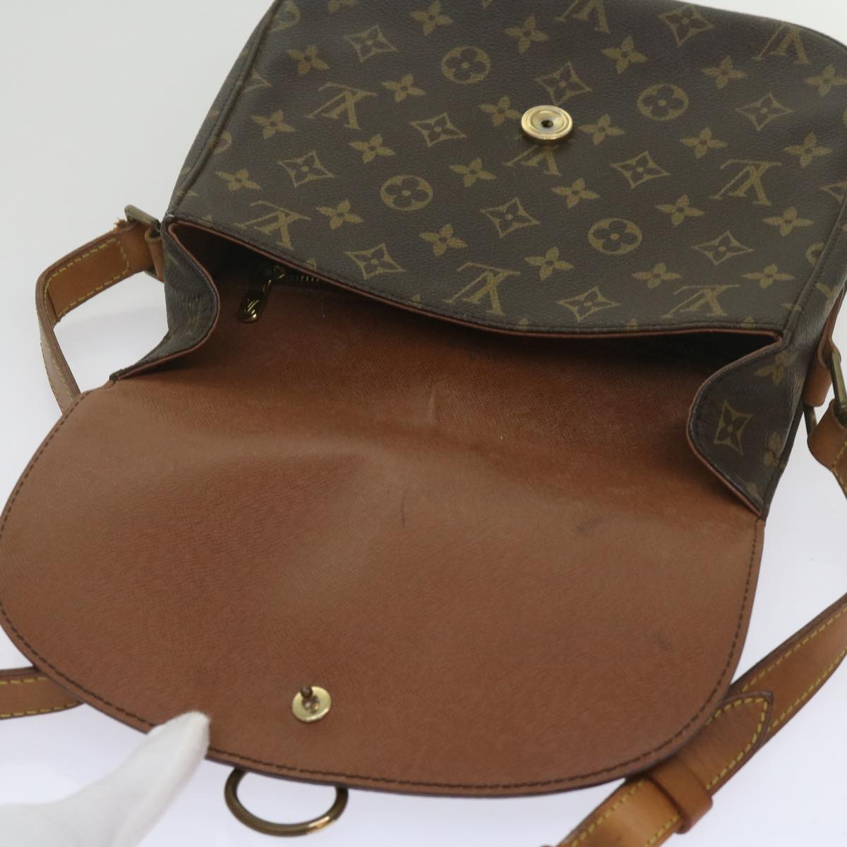 LOUIS VUITTON Monogram Saint Cloud GM Shoulder Bag M51242 LV Auth th4642