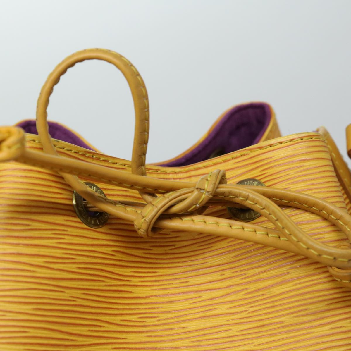 LOUIS VUITTON Epi Petit Noe Shoulder Bag Tassili Yellow M44109 LV Auth th4651