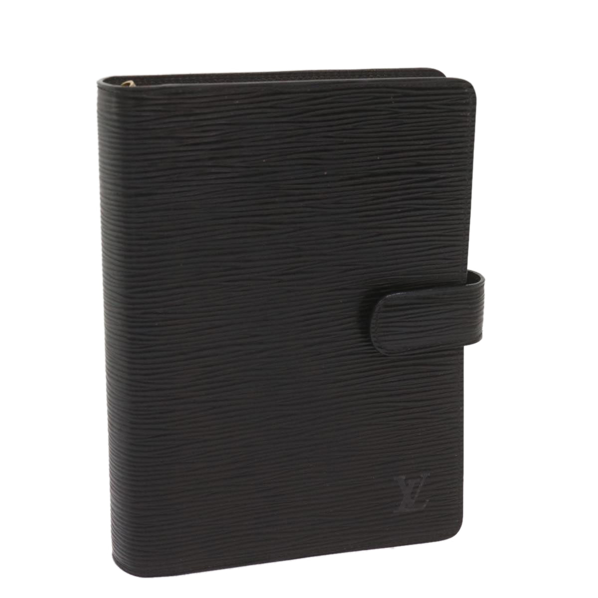 LOUIS VUITTON Epi Agenda MM Day Planner Cover Black R20042 LV Auth th4659