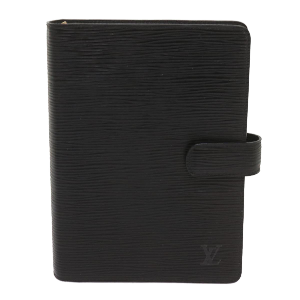 LOUIS VUITTON Epi Agenda MM Day Planner Cover Black R20042 LV Auth th4659