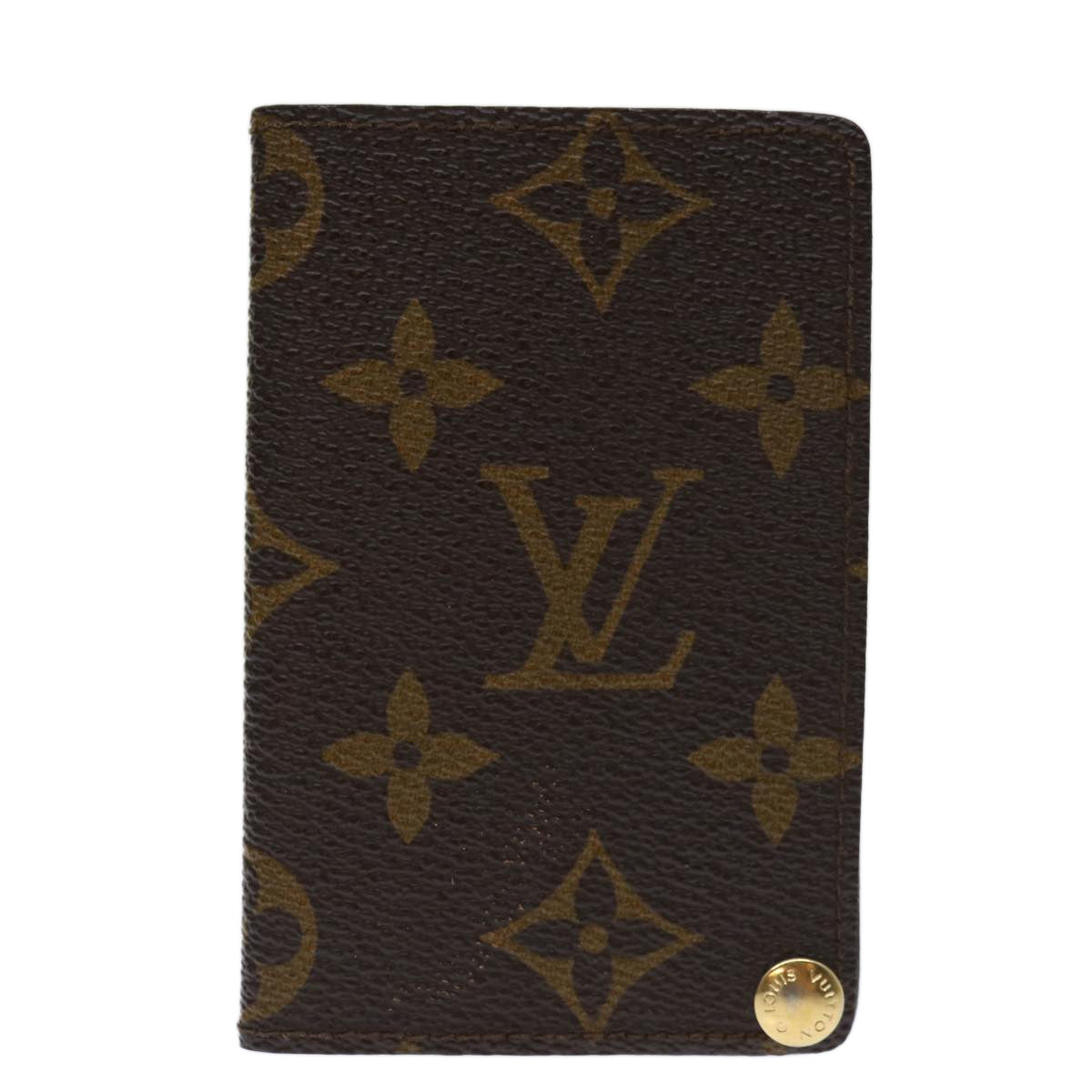 LOUIS VUITTON Monogram Porte Cartes Credit Pression Card Case M60937 Auth th4664 - 0